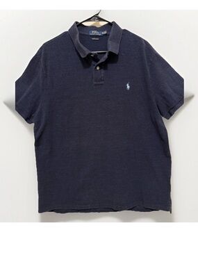 Polo Ralph Lauren Polo Shirt Mens 2XL Navy Short Sleeve Classic Fit Pony Logo